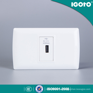 L105u USB Standard USB Charger Plug Power Point Interruptor e soquete elétricos de parede